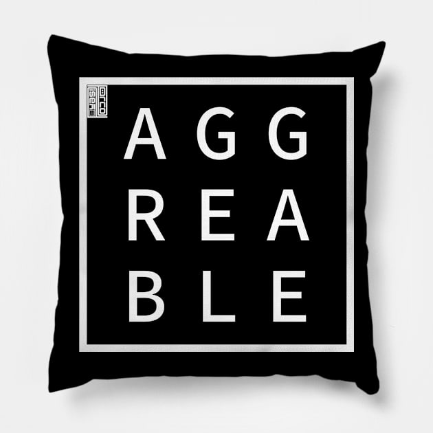 AGREEABLE Define Me Word Simple Classic Square Box Pillow by porcodiseno