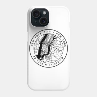 New York Map Phone Case