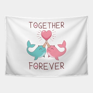 Together forever design Tapestry