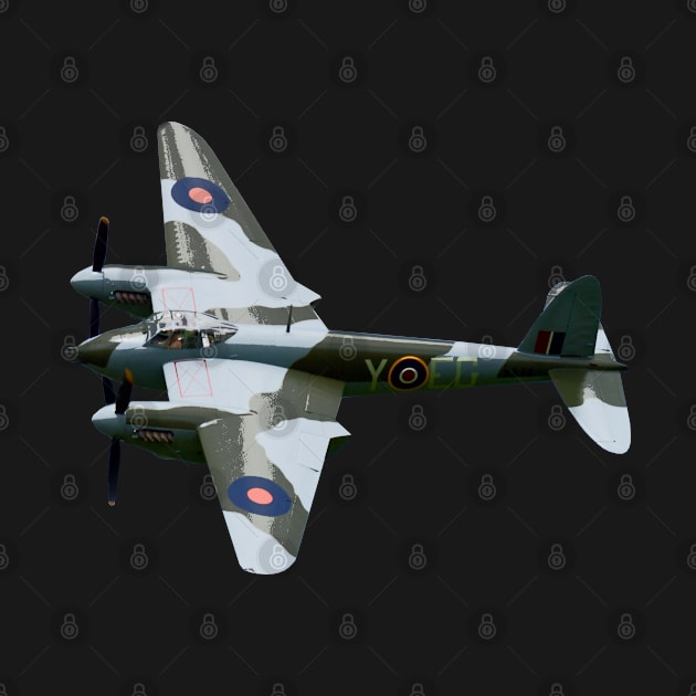 de Havilland RAF Mosquito WW2 by Dirty Custard Designs 