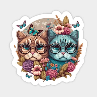 Cute Cats illustration Magnet