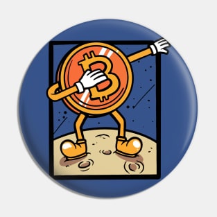 Dabbing Bitcoin Jumper merch Pin