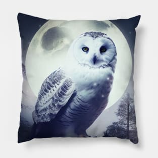 Owl Nature Outdoor Imagine Wild Free Pillow