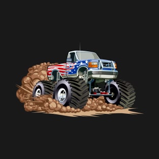 Cartoon Monster Truck T-Shirt