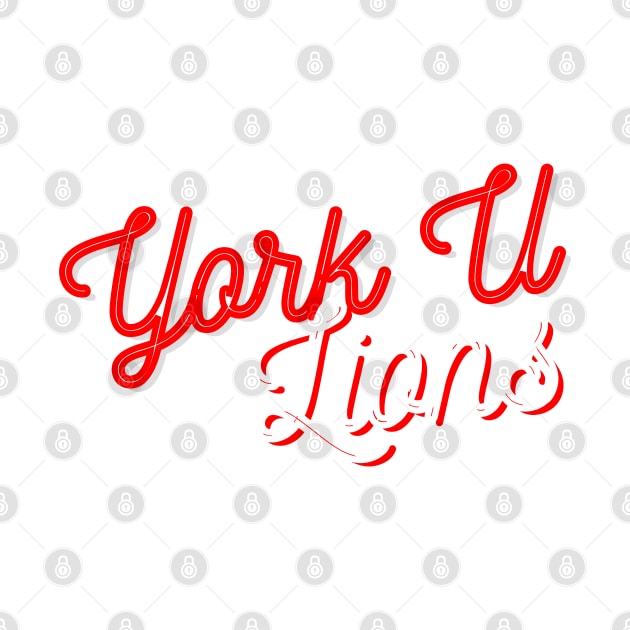 York U Lions by stickersbyjori