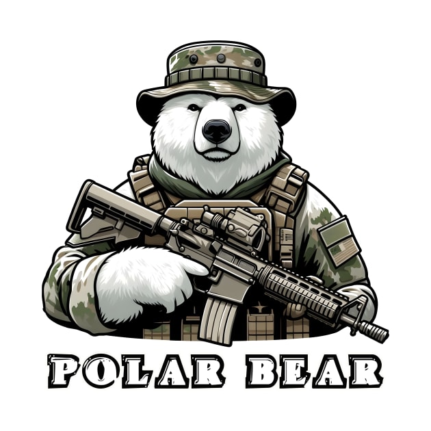 Tactical Polar Bear by Rawlifegraphic