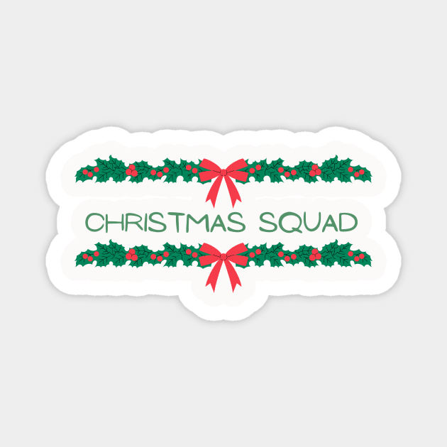 Matching Christmas Squad Magnet by darciadesigns