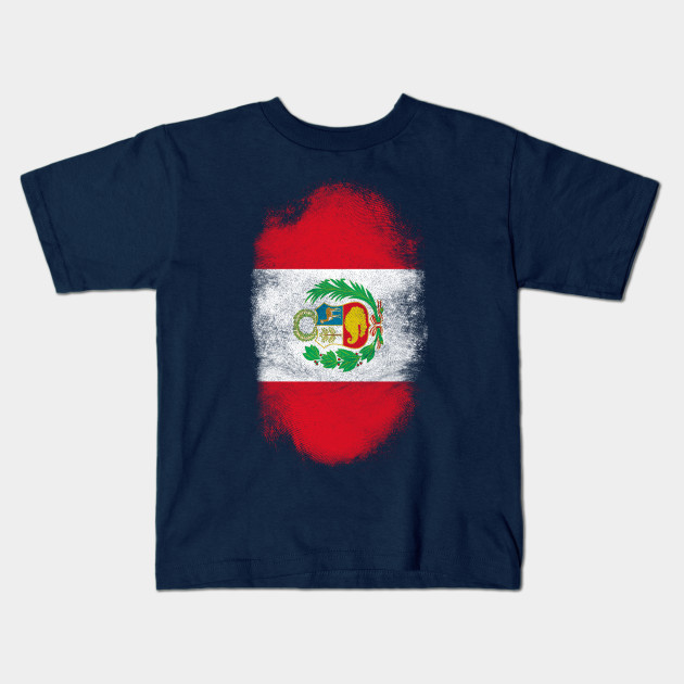 Peru Flag Souvenir Distressed Peruvian Design Peru Kids T Shirt Teepublic