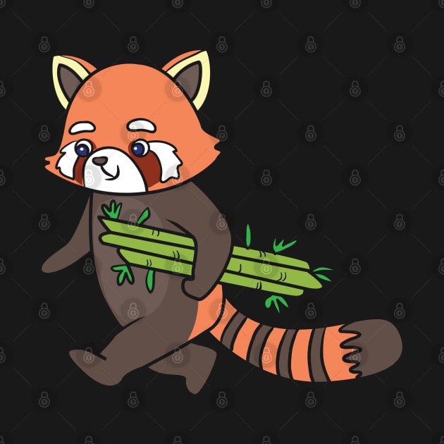 A Panda with bamboo by theanimaldude