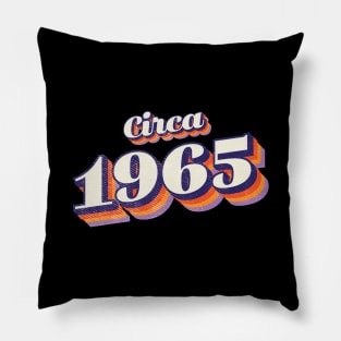 1965 Birthday Year Pillow