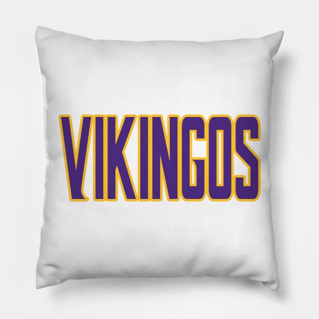 Minnesota LYFE en Espanol - Vikingos! Pillow by OffesniveLine