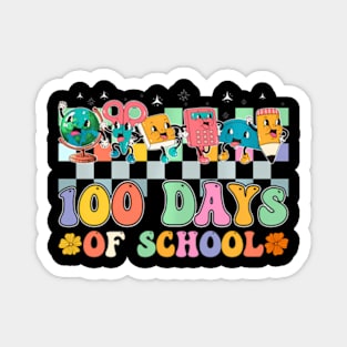 Groovy Happy 100 Days Of School 100 Days Smarter Kids Magnet