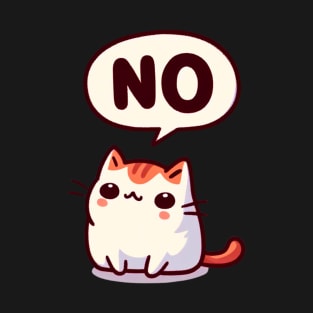 Cute Kitten Saying No T-Shirt