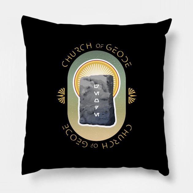 Church of Geode Pillow by Triad Of The Force