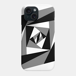 black and white triangles Phone Case