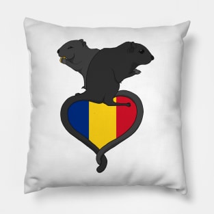 Gerbil Romania (dark) Pillow