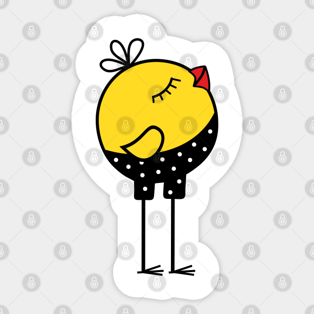 Cute Little Yellow Bird Cartoon Character - Cute Little Yellow Bird Cartoon Charact - Sticker | TeePublic Cute Little Yellow Bird Cartoon Character - Cute Little Yellow Bird Cartoon Charact - Sticker | TeePublic