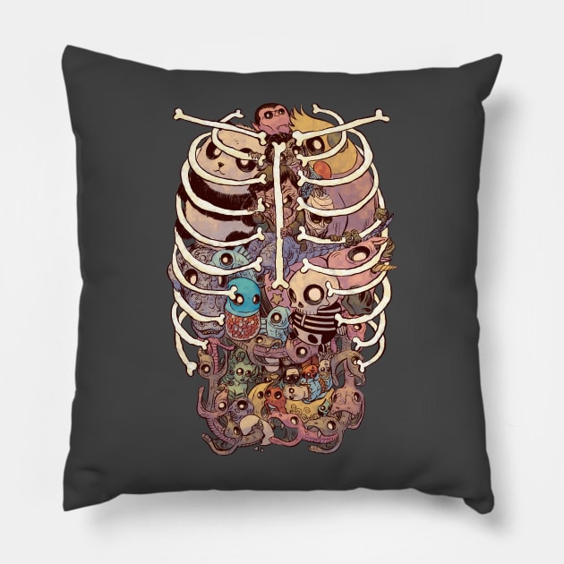 Strange Anatomy Pillow by jesse.lonergan