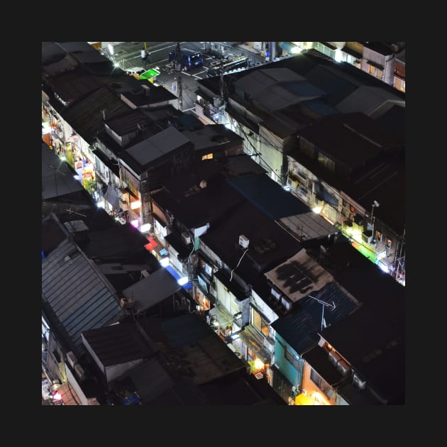 Shinjuku Golden Gai from above by Sampson-et-al