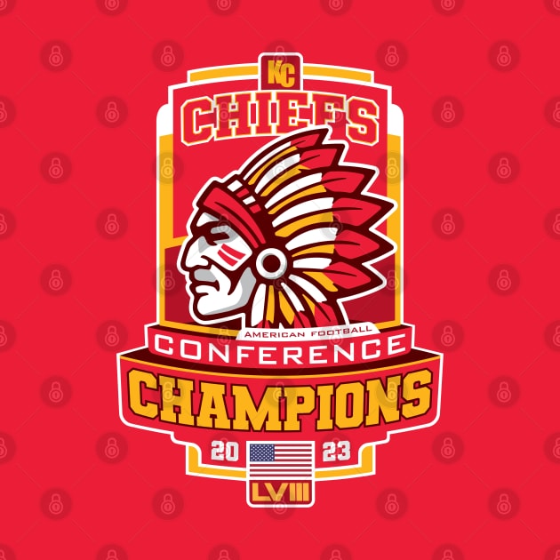 2023 Chiefs AFC Champs by Nagorniak