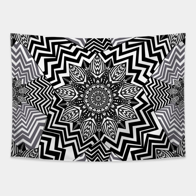 Mandala african pattern Tapestry by PaepaeEthnicDesign