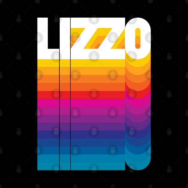 Retro Lizzo Proud Name Personalized Gift Rainbow Style by Time Travel Style