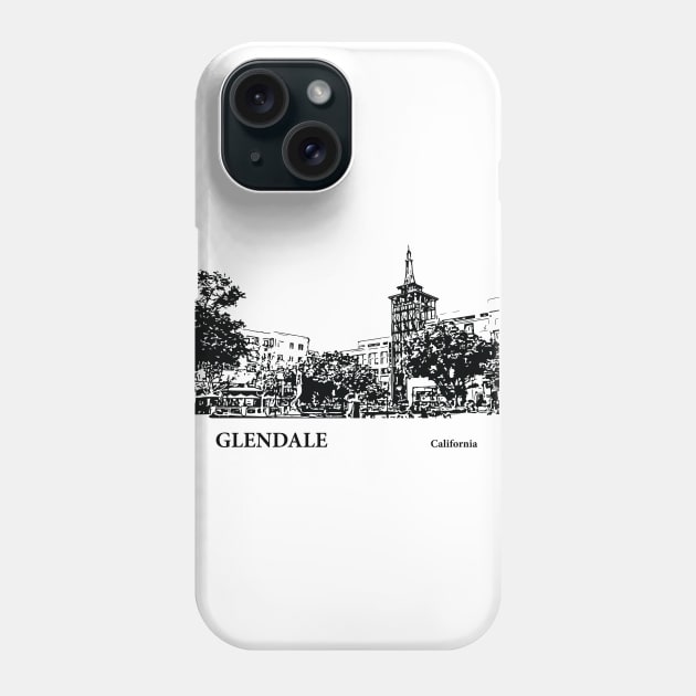 Glendale - California Phone Case by Lakeric