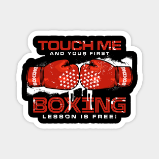 Boxing lesson is Free Glove Boxing Day Magnet