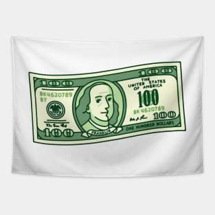 Dollar Bill 100 Tapestry