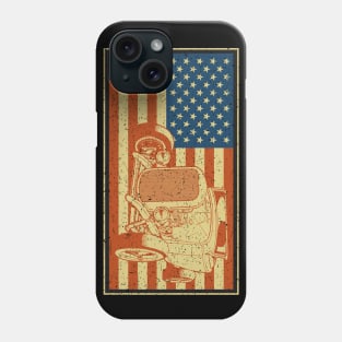 Hot Rod Roadster American Flag Phone Case