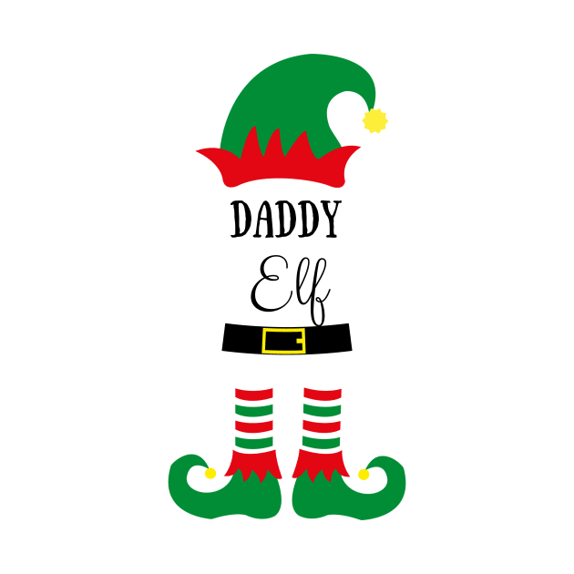 daddy elf cute christmas design for dad by Ashden