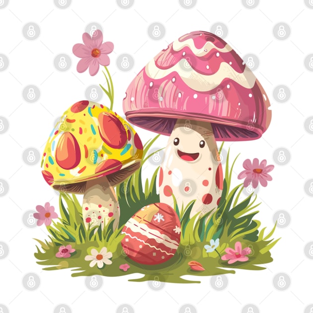 Easter Mushroom by Retroprints