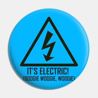 Electric Slide It's Electric Boogie Woogie Woogie Hipster Transparent Pin