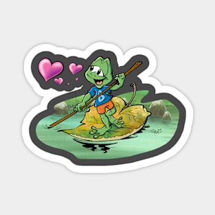 Frog in love Magnet