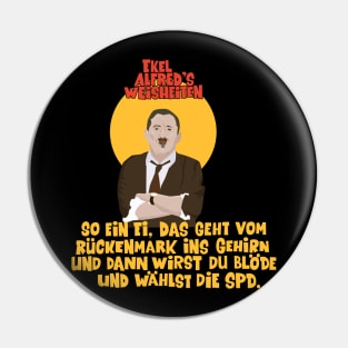 Alfred Tetzlaff - Ekel Alfred - Ein Herz und eine Seele Pin