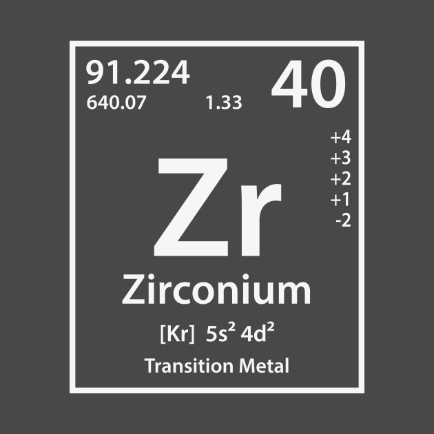Zirconium Element Zirconium TShirt TeePublic