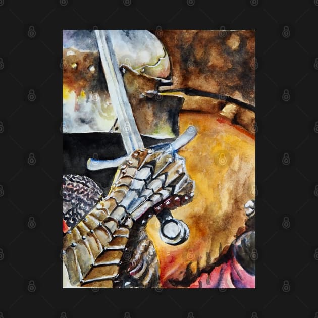 Knight in Shining Armor by WatercolorArteest