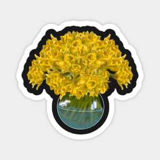 STYLISED ST DAVID DAFFODILS Magnet