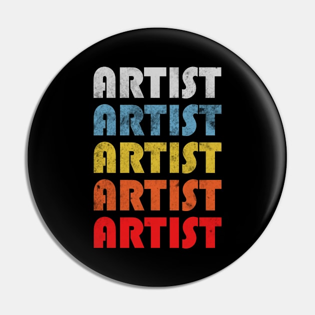 Artist gift retro design. Perfect present for mom dad friend him or her Pin by SerenityByAlex