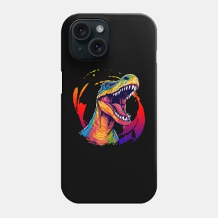 Roaring Baryonx Vibrant Color Splash Design Phone Case