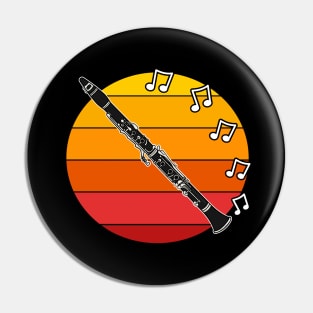 Clarinet Summer Festival Clarinetist Woodwind Musician Pin