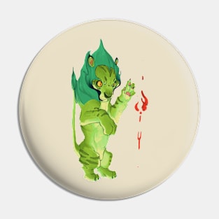 Green lion Pin