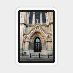 Grand entrance to Norwich cathedral Magnet