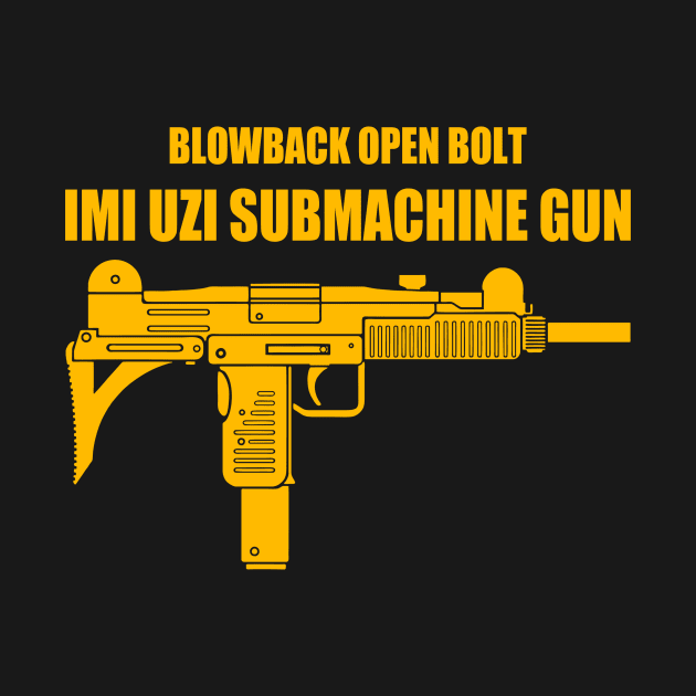 Uzi submachine gun by Niken12