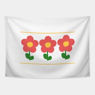 3 little flowers Tapestry