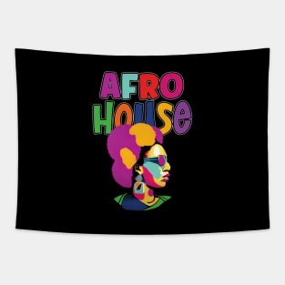 Afro House Music All Night Long Tapestry