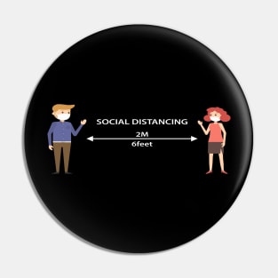 social distancing Pin