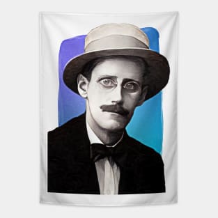 Irish Writer James Joyce illustration Tapestry