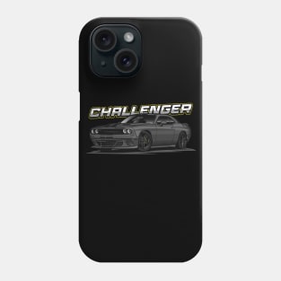 American Muscle Challenger (Gloss Pitch Black) Phone Case