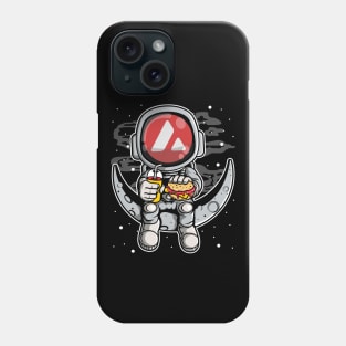 Astronaut Fastfood Avalanche AVAX Coin To The Moon Crypto Token Cryptocurrency Wallet Birthday Gift For Men Women Kids Phone Case